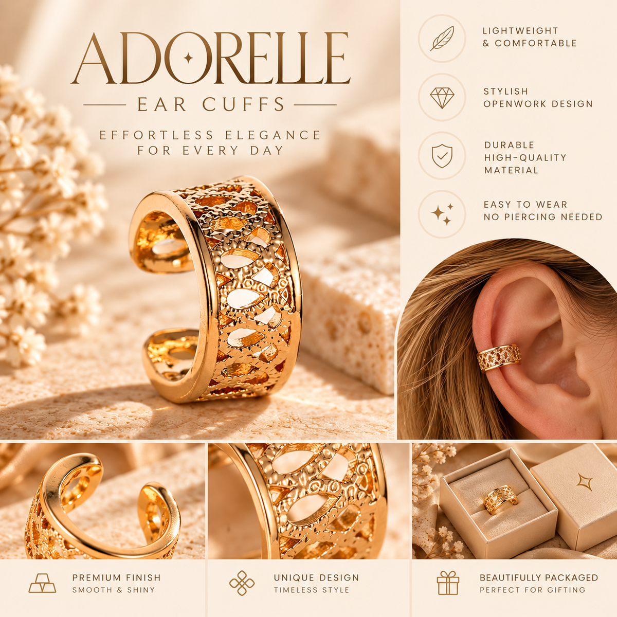 Adorelle Ear Cuffs