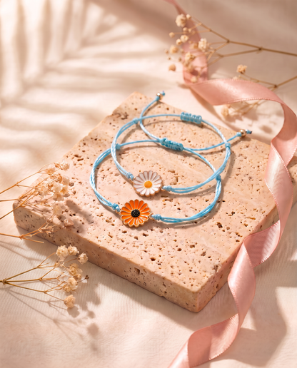 Chrysanthemum Lullaby white and orange daisies
