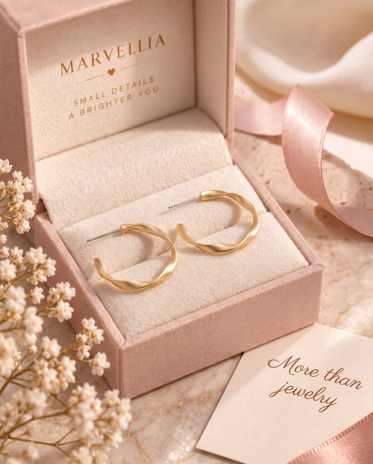 Cupid Earrings in Marvellia gift box