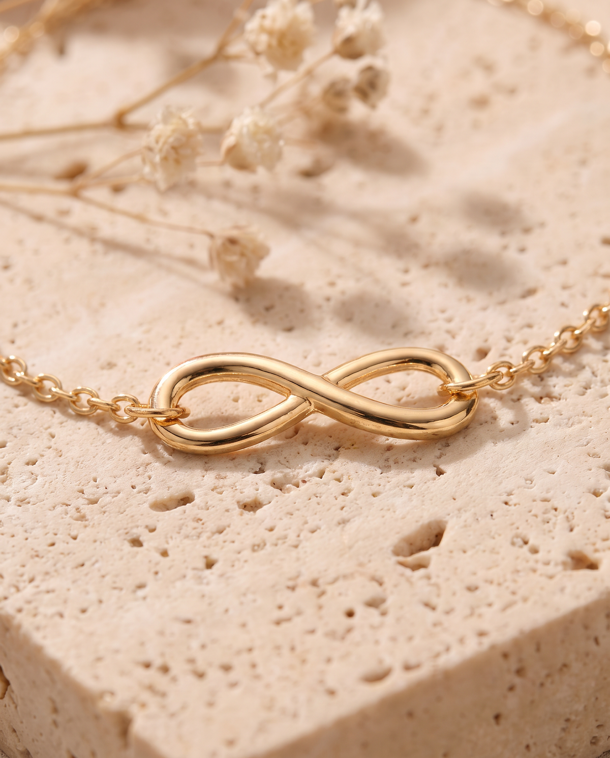 Infinity Bracelet charm detail